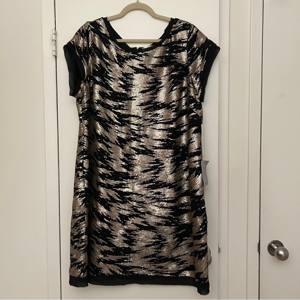 Eliza J Sequin Sheath Cocktail Party Dress NWT (Plus Size 20W)